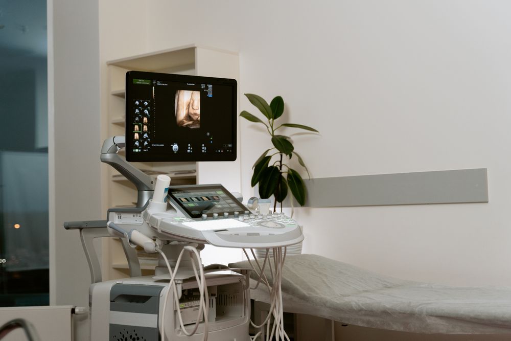 Ultrasound system in an examination room