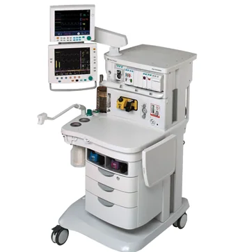 GE anesthesia workstation with patient monitoring