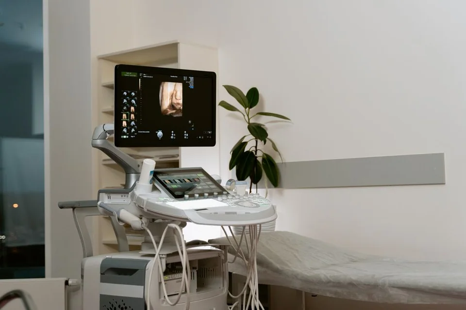 Ultrasound system in an examination room